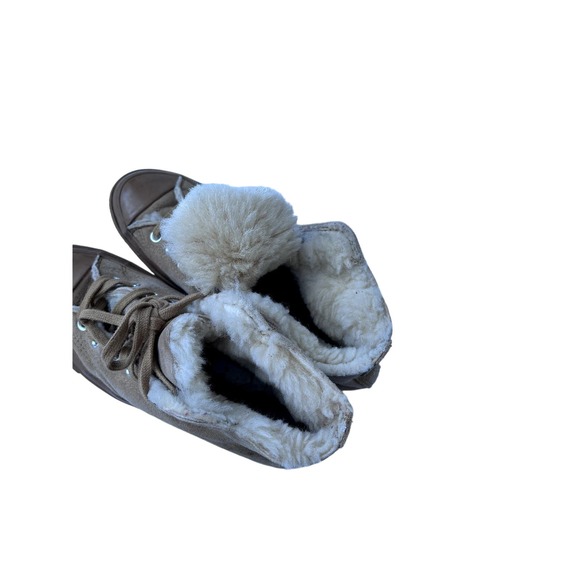 Converse Tri Panel x Chuck 70 Hi ‘Khaki Shearling 7.5 - Picture 6 of 7